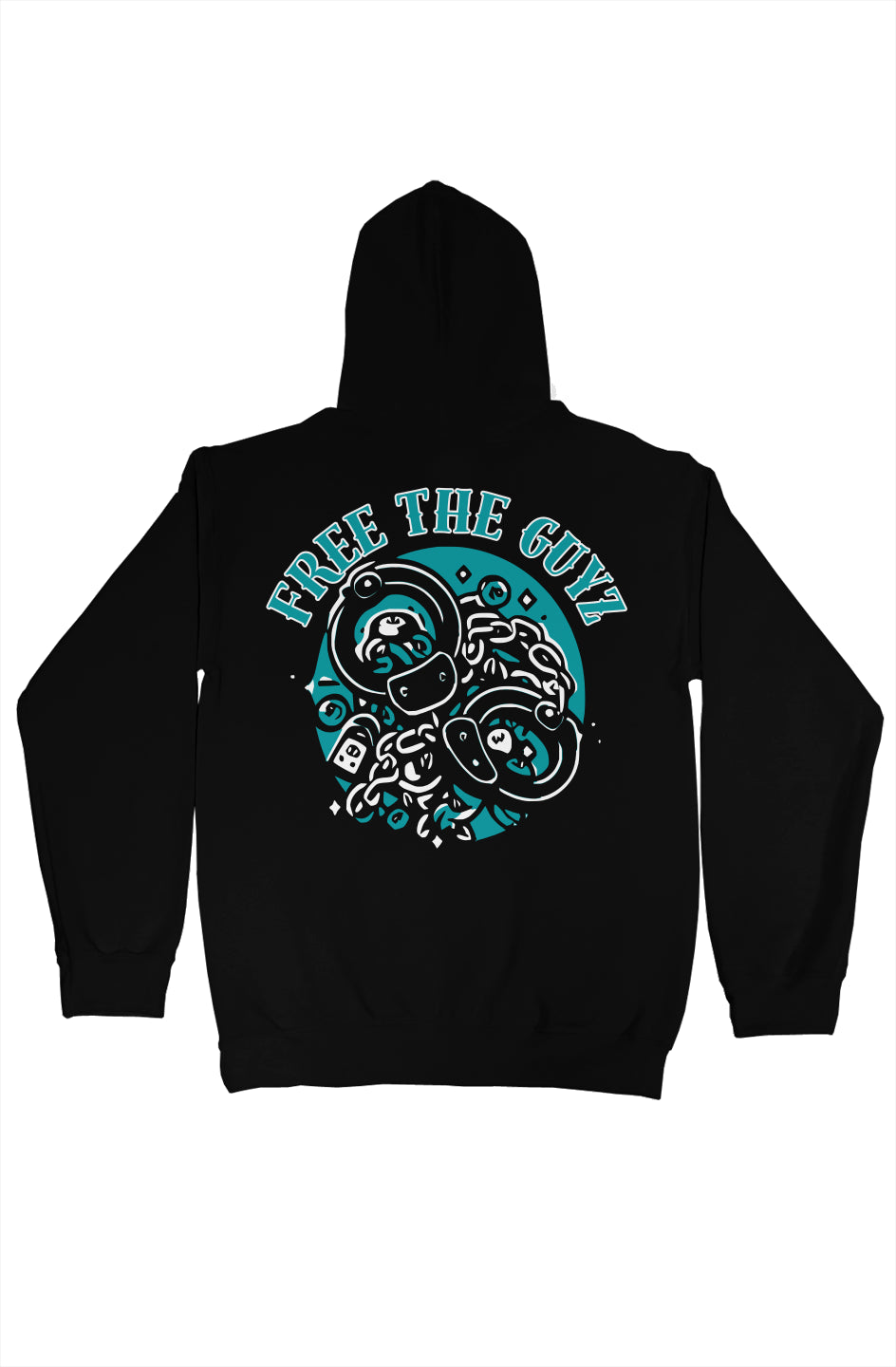 Free The Guyz Loved Locked- TEAL/WHITE
