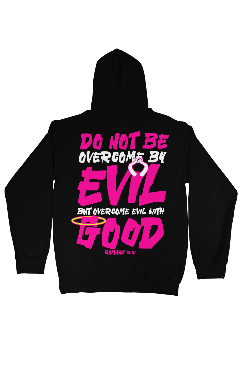 gildan pullover hoody Hot Pink Evil