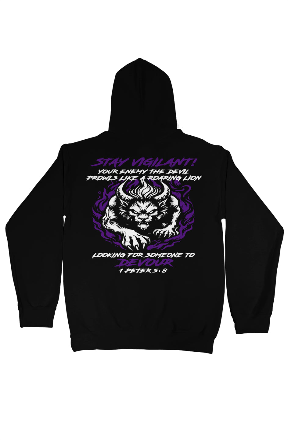gildan pullover hoody Purple Vigilant