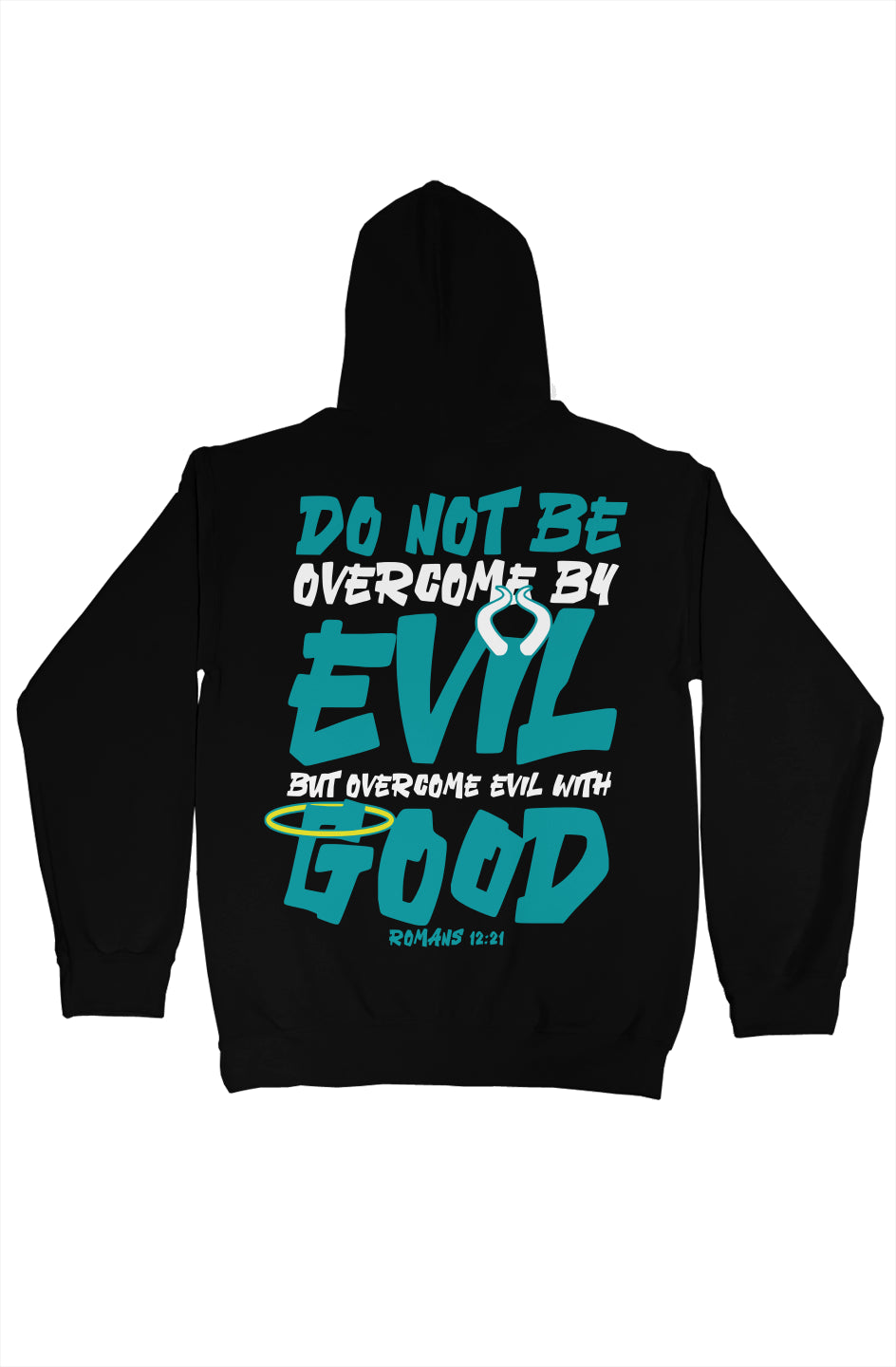 gildan pullover hoody Teal Evil