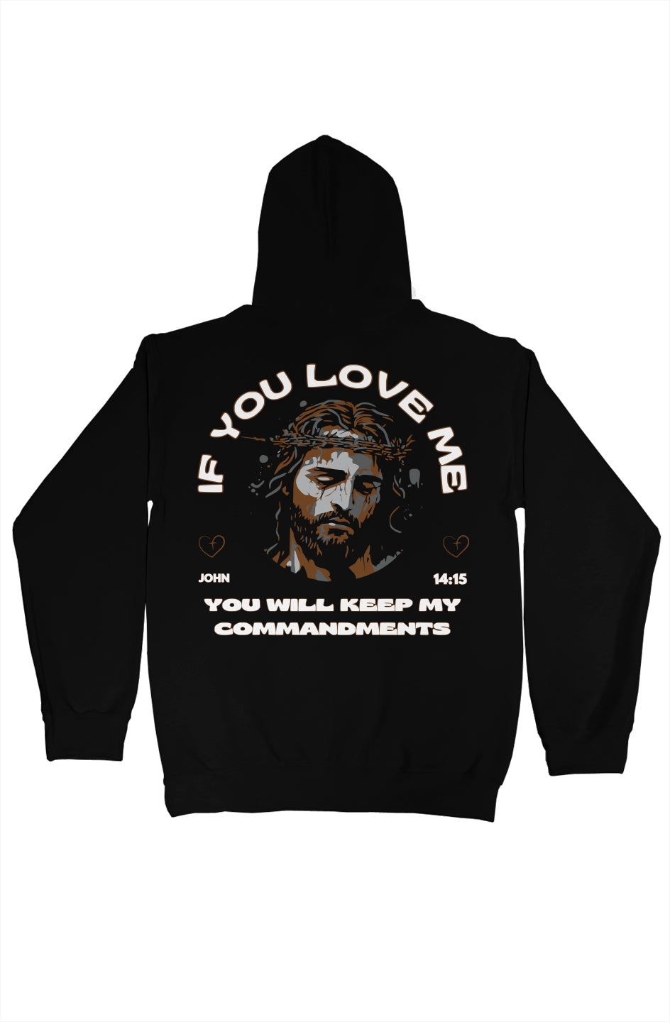 gildan pullover hoody Jesus If you love me Brown/G