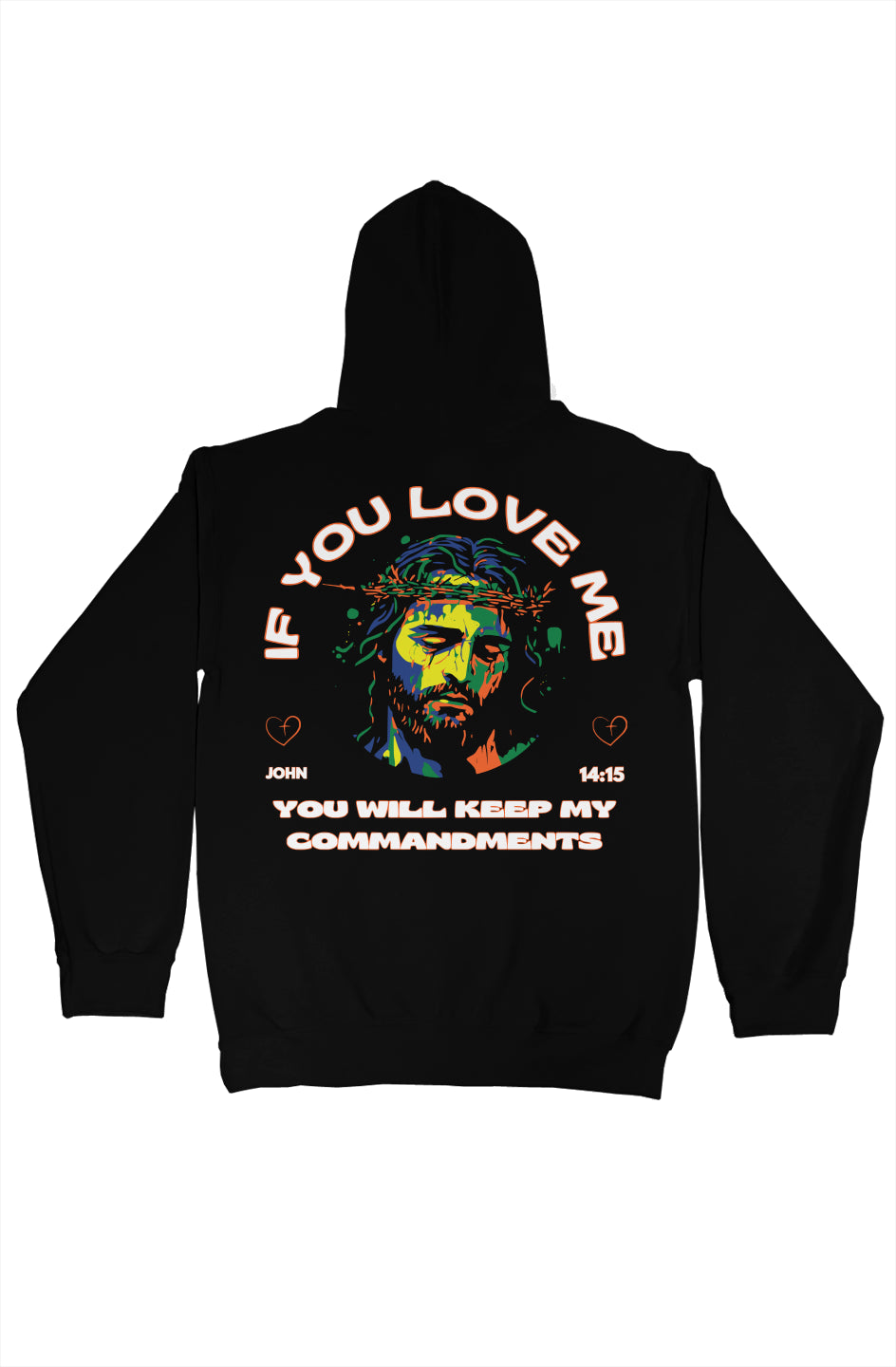gildan pullover hoody Jesus If you love me Orange/