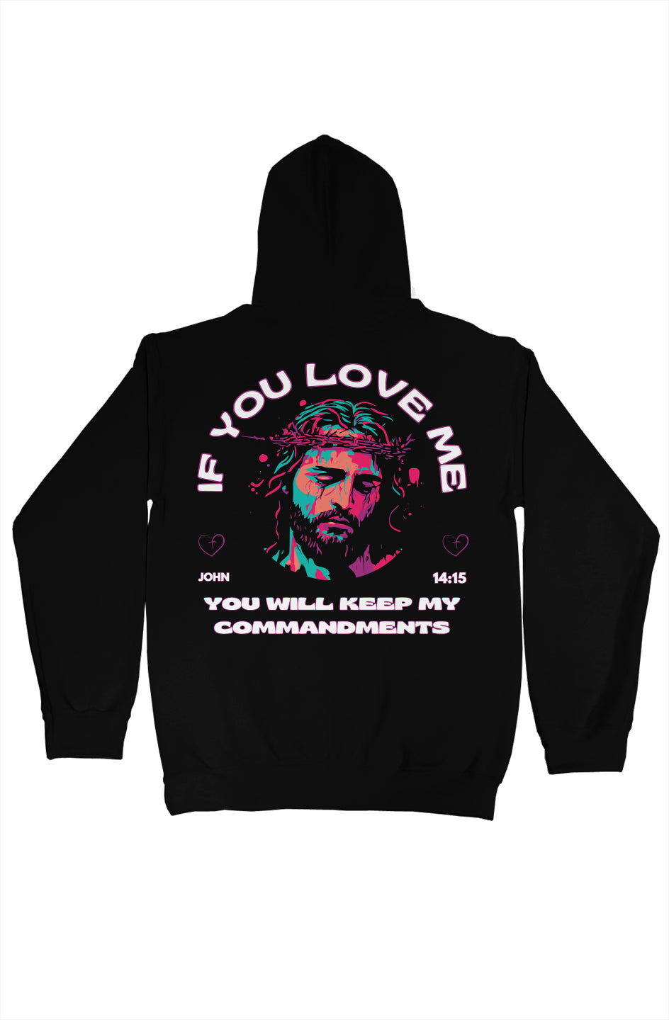 gildan pullover hoody Jesus If you love me Purple/