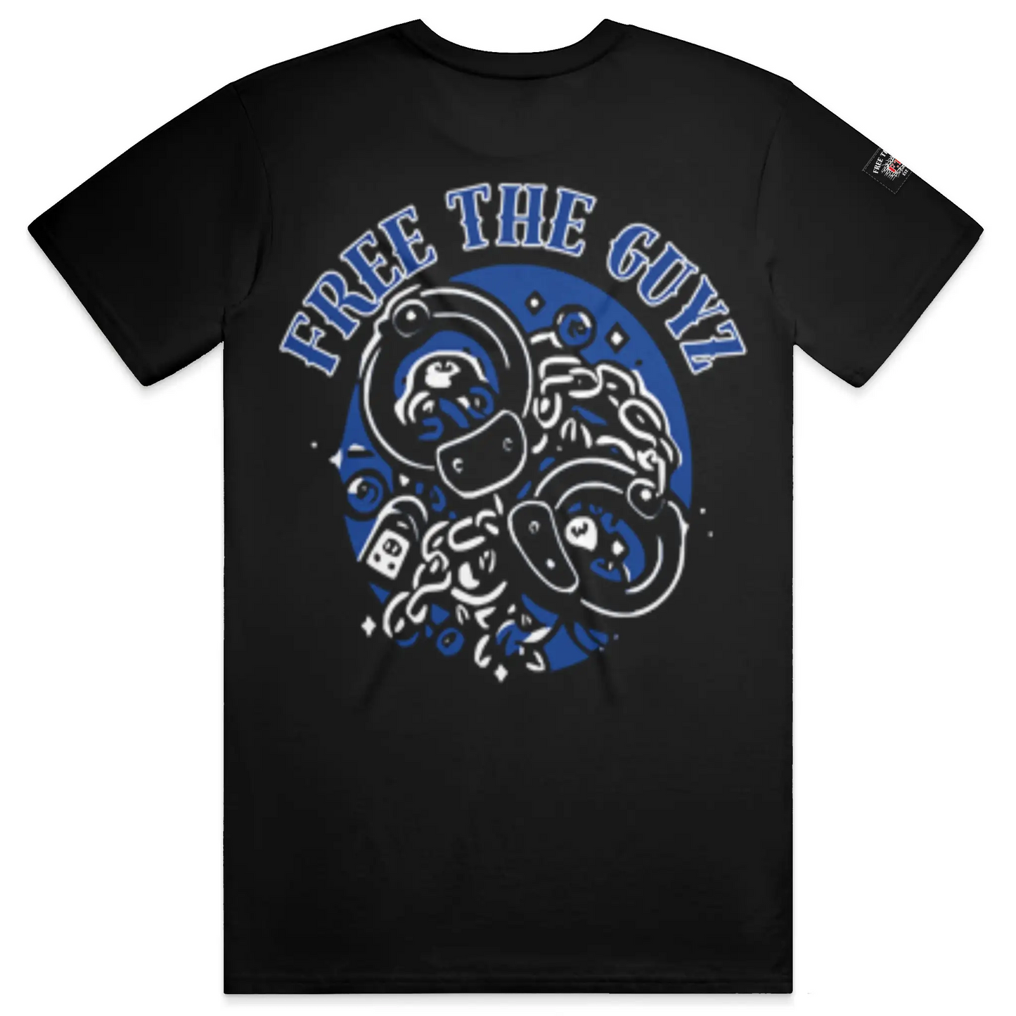 Free The Guyz Circle of Locks- Blue/White