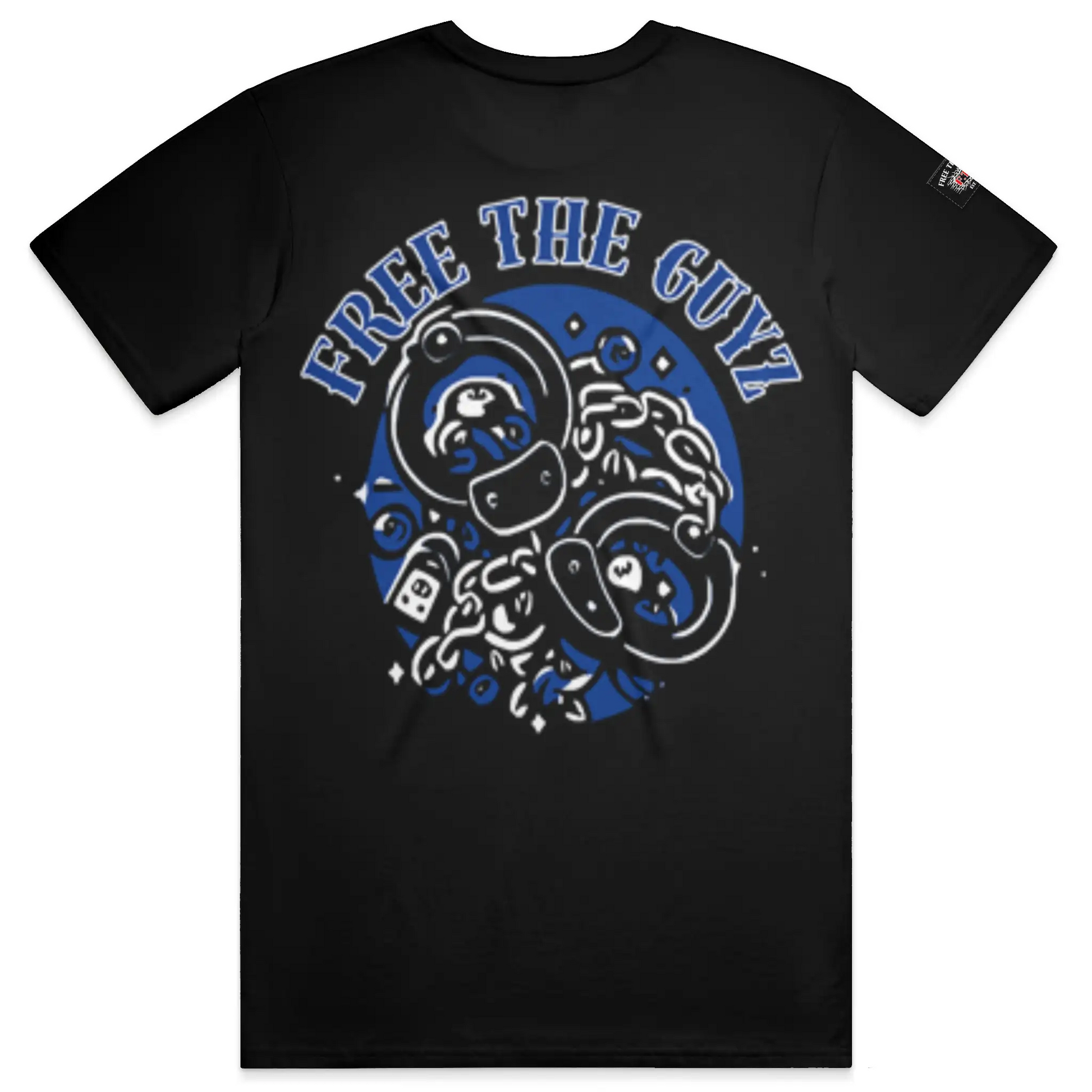 Free The Guyz Circle of Locks- Blue/White