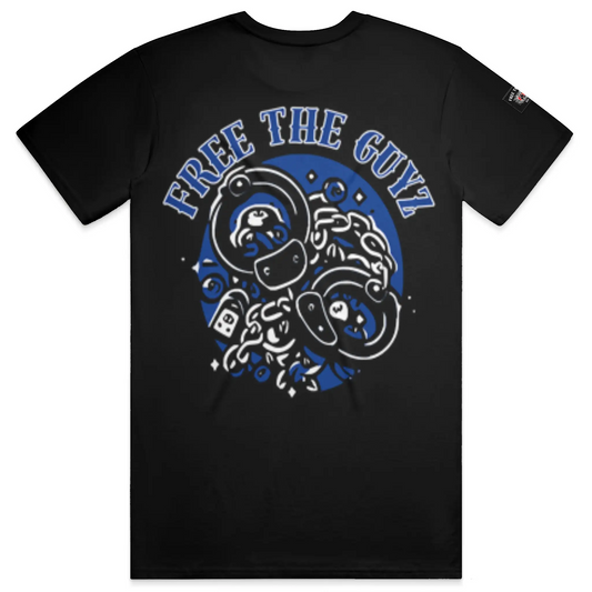 Free The Guyz Circle of Locks- Blue/White