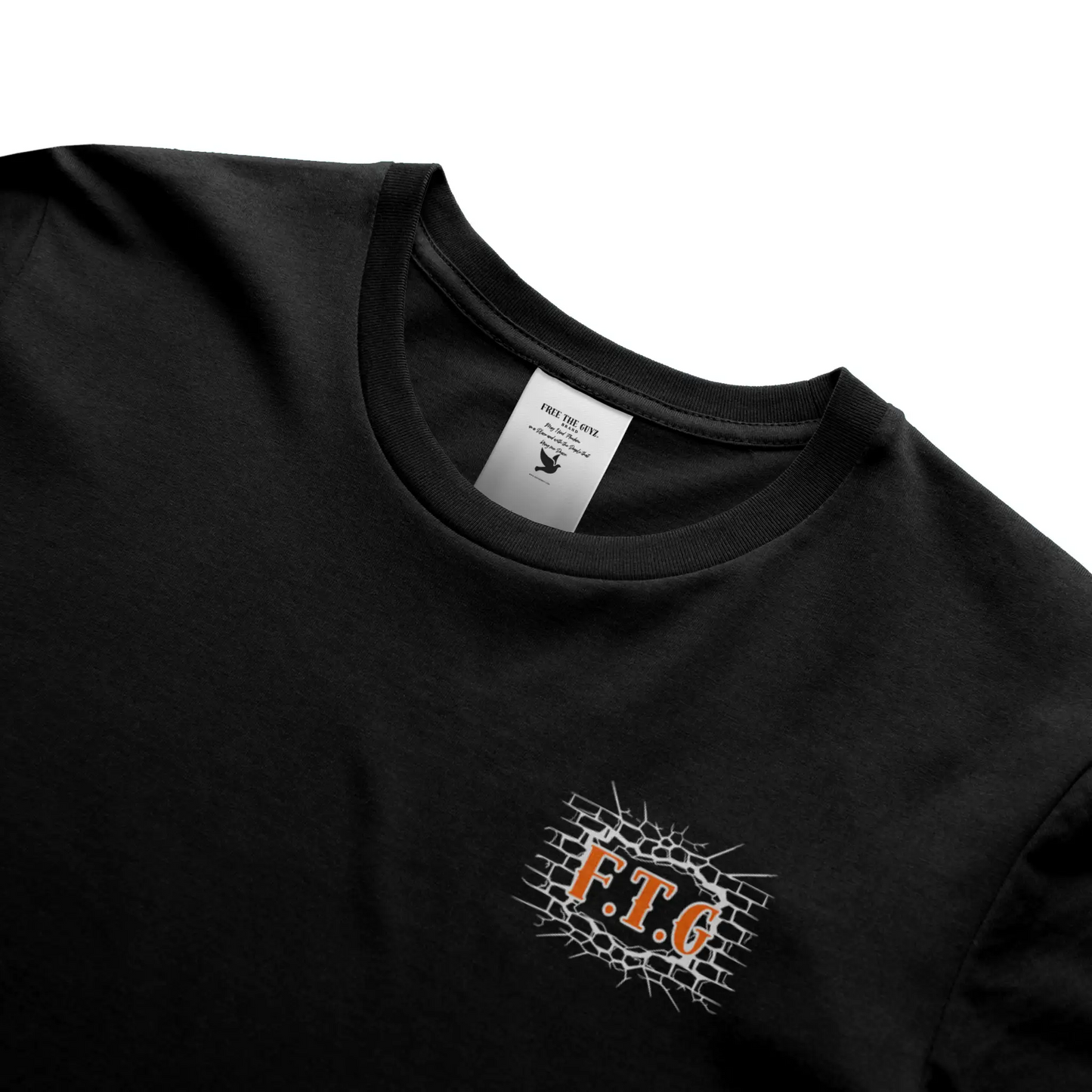 Free The Guyz Circle of Locks- Dark Orange/White