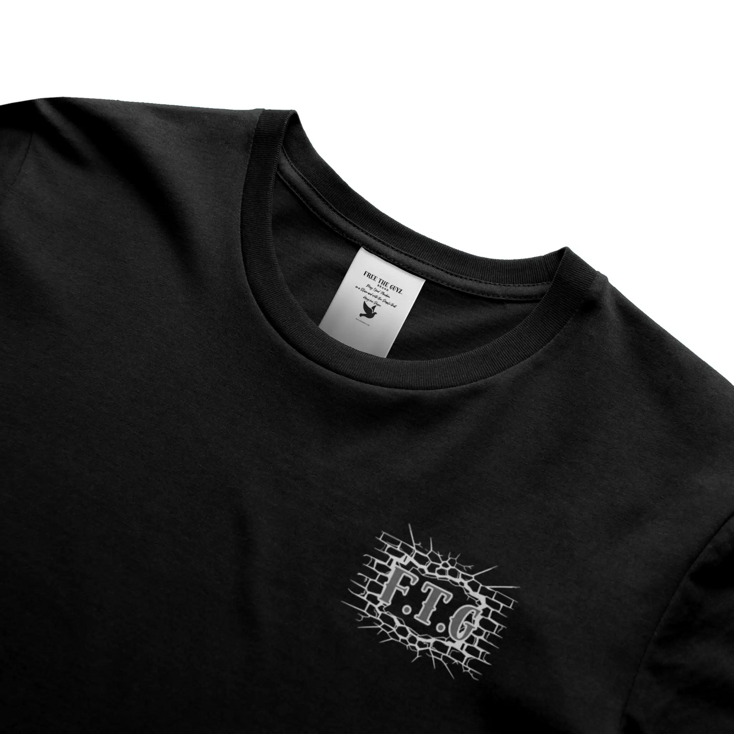 Free The Guyz Circle of Locks- Dark Grey/White