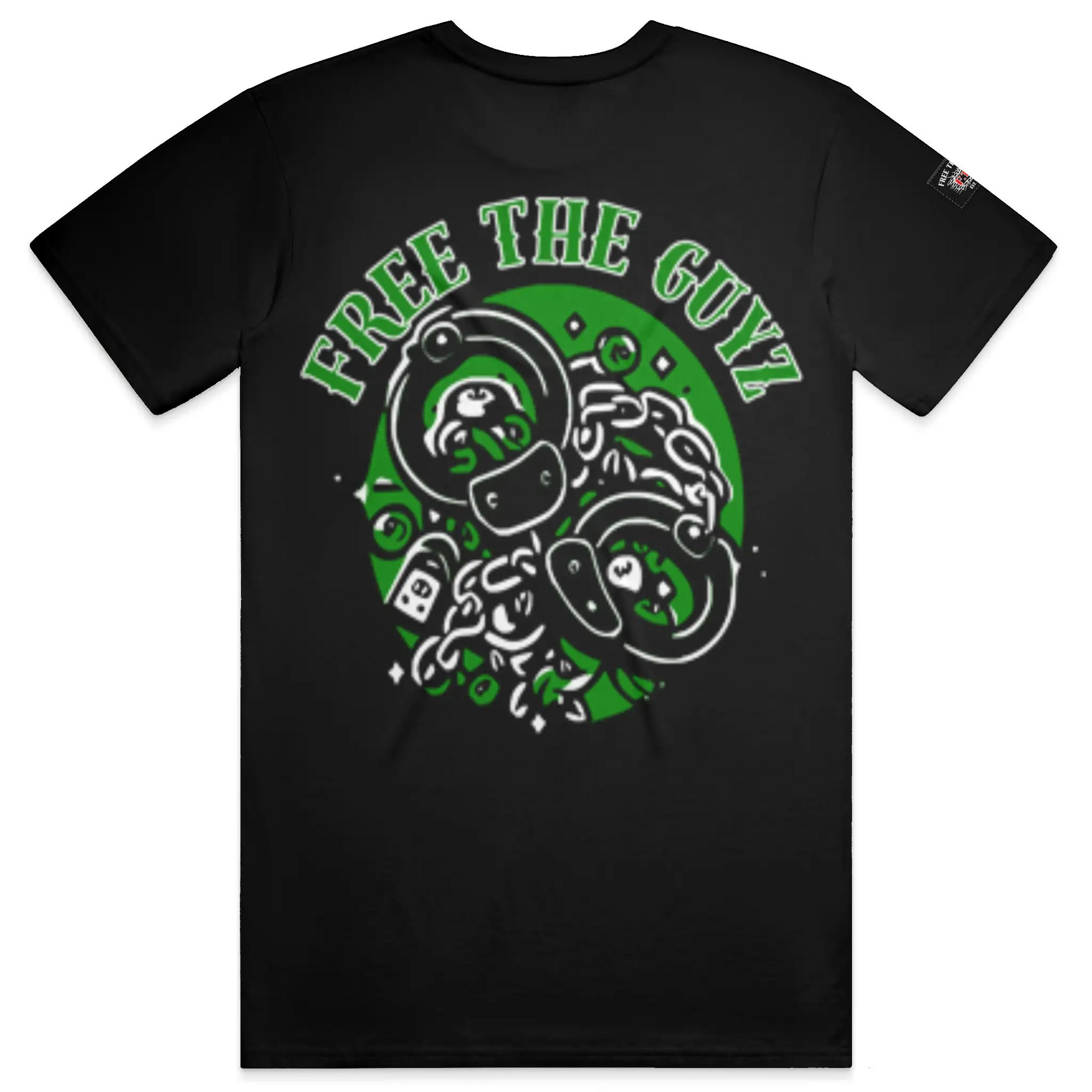 Free The Guyz Circle of Locks- Green/White