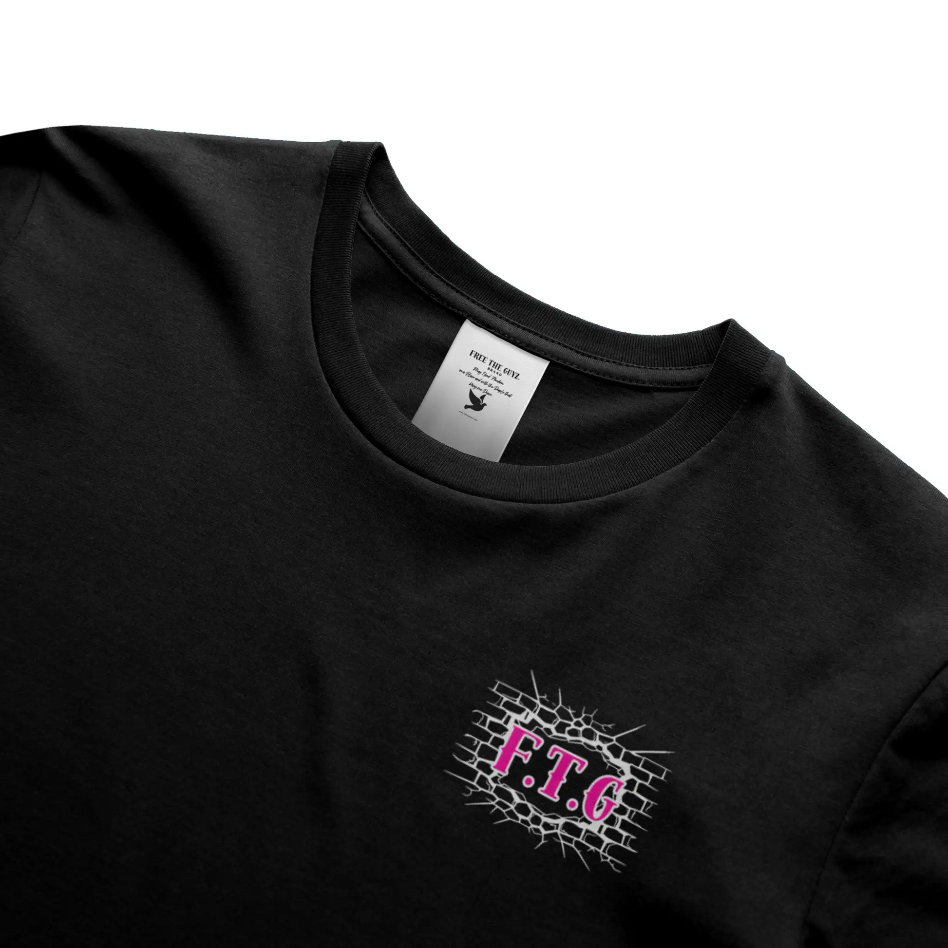 Free The Guyz Circle of Locks- Hot Pink/White