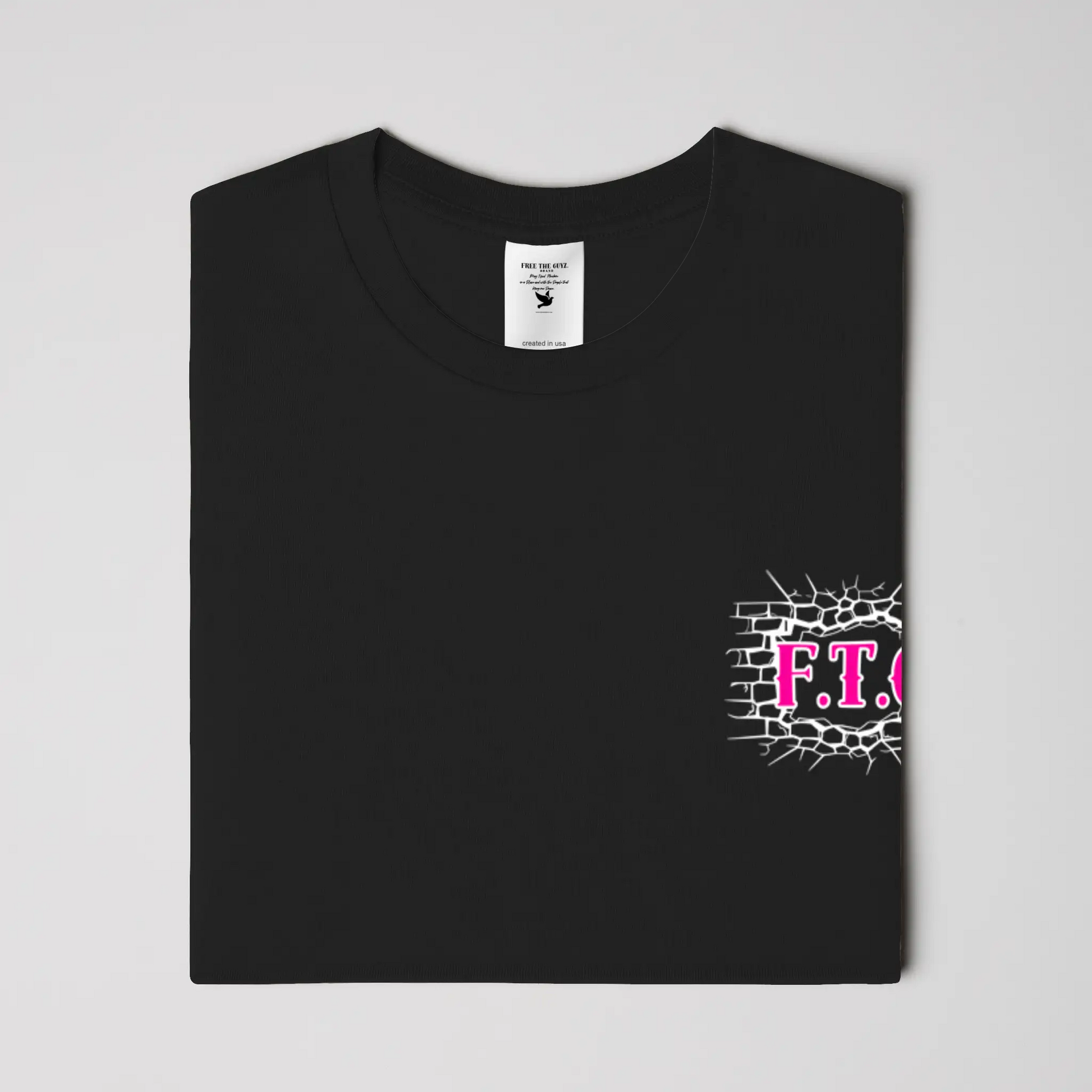 Free The Guyz Circle of Locks- Hot Pink/White