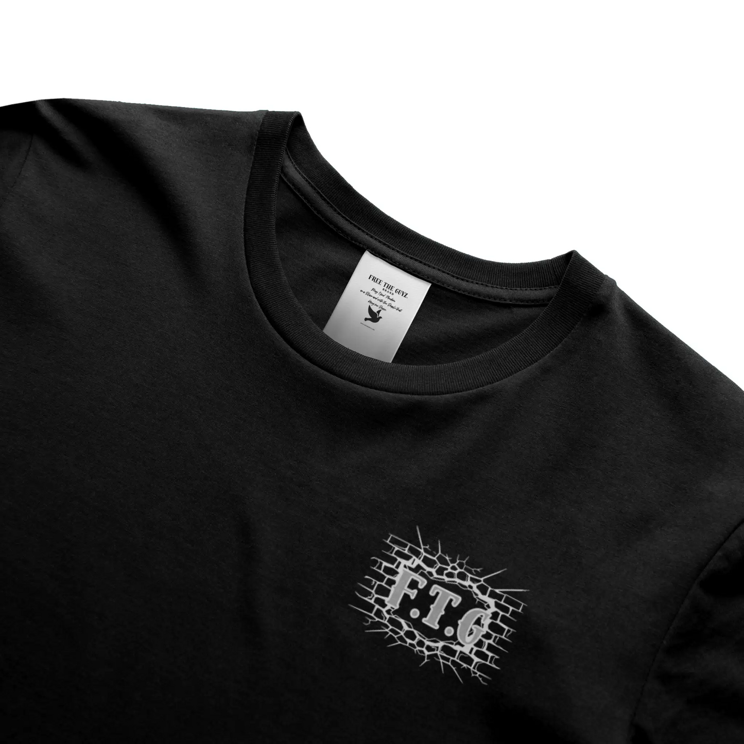 Free The Guyz Circle of Locks- Light Grey/White