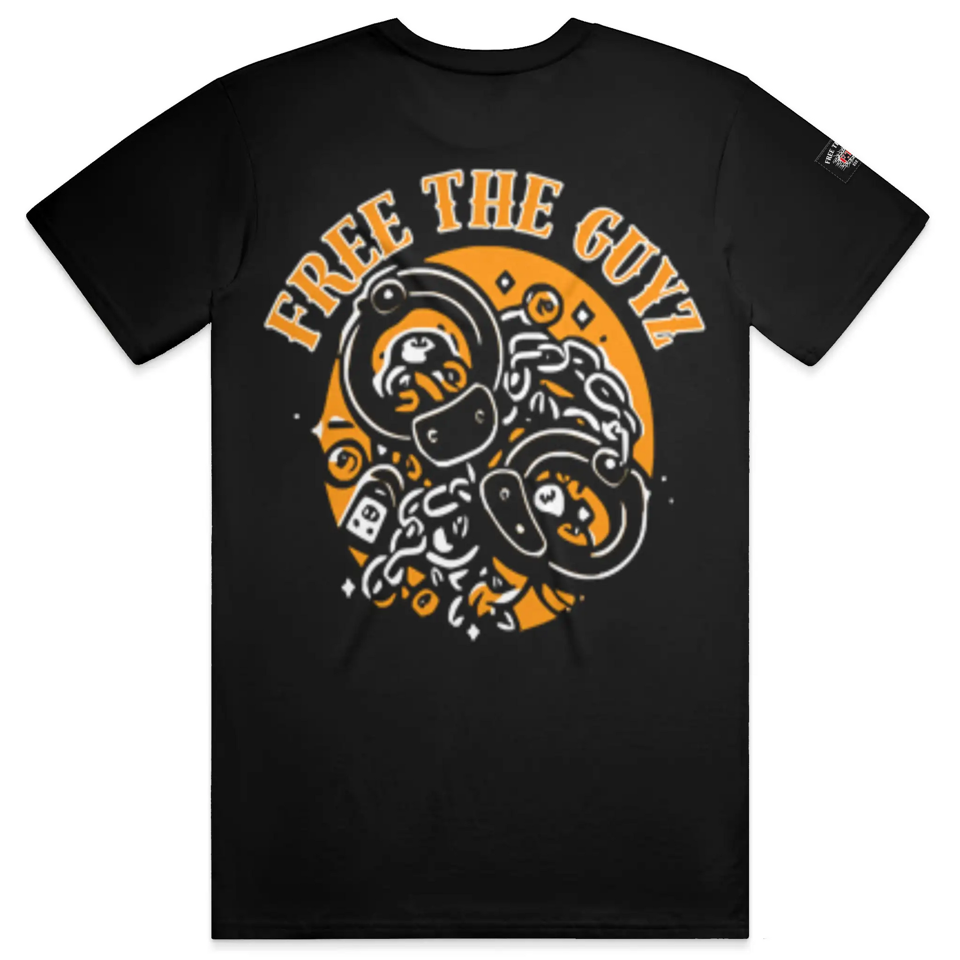 Free The Guyz Circle of Locks- Orange/White