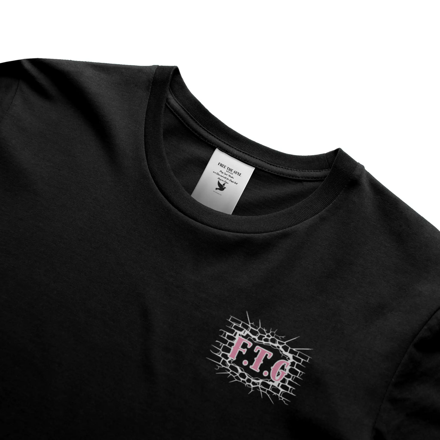 Free The Guyz Circle of Locks- Light Pink/White