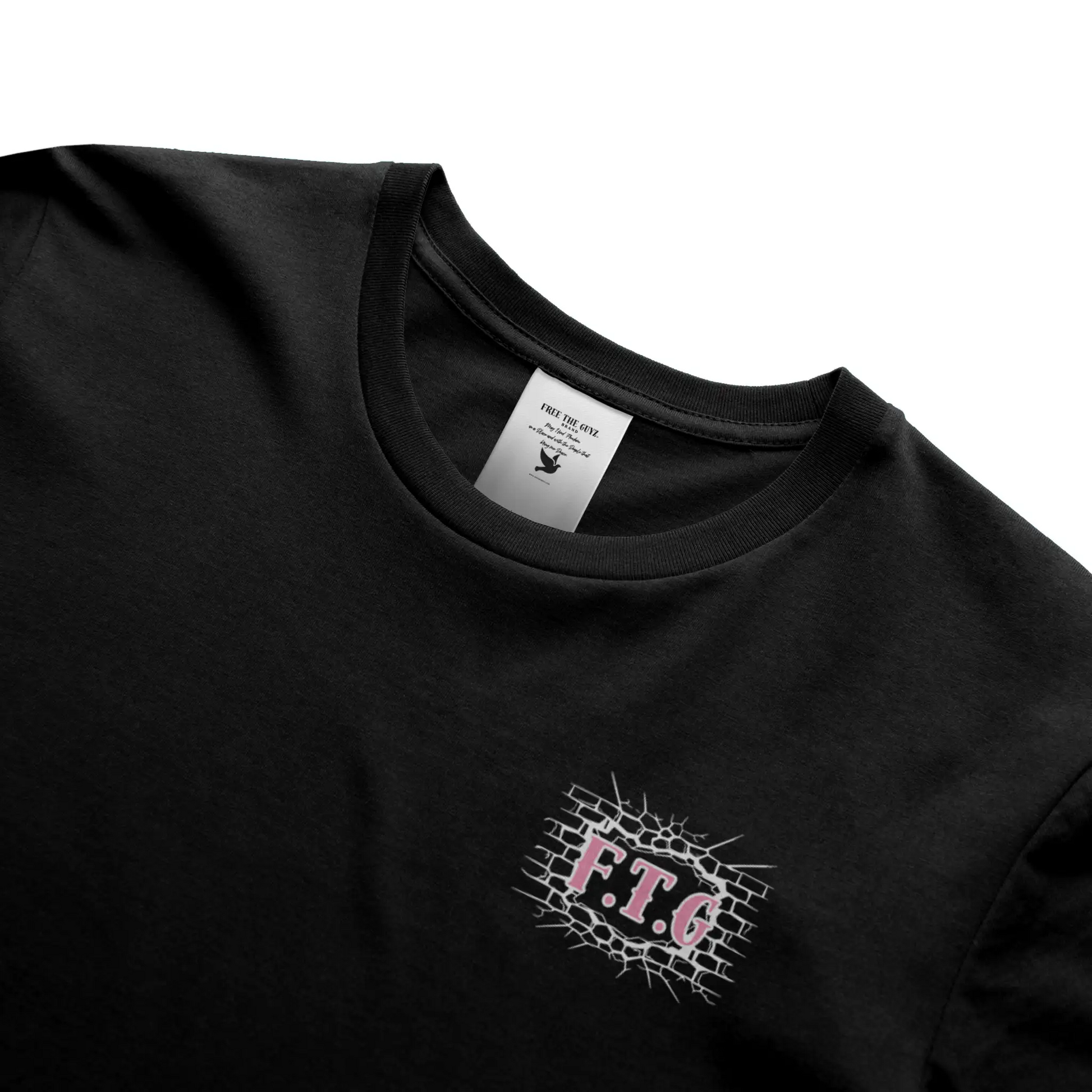 Free The Guyz Circle of Locks- Light Pink/White