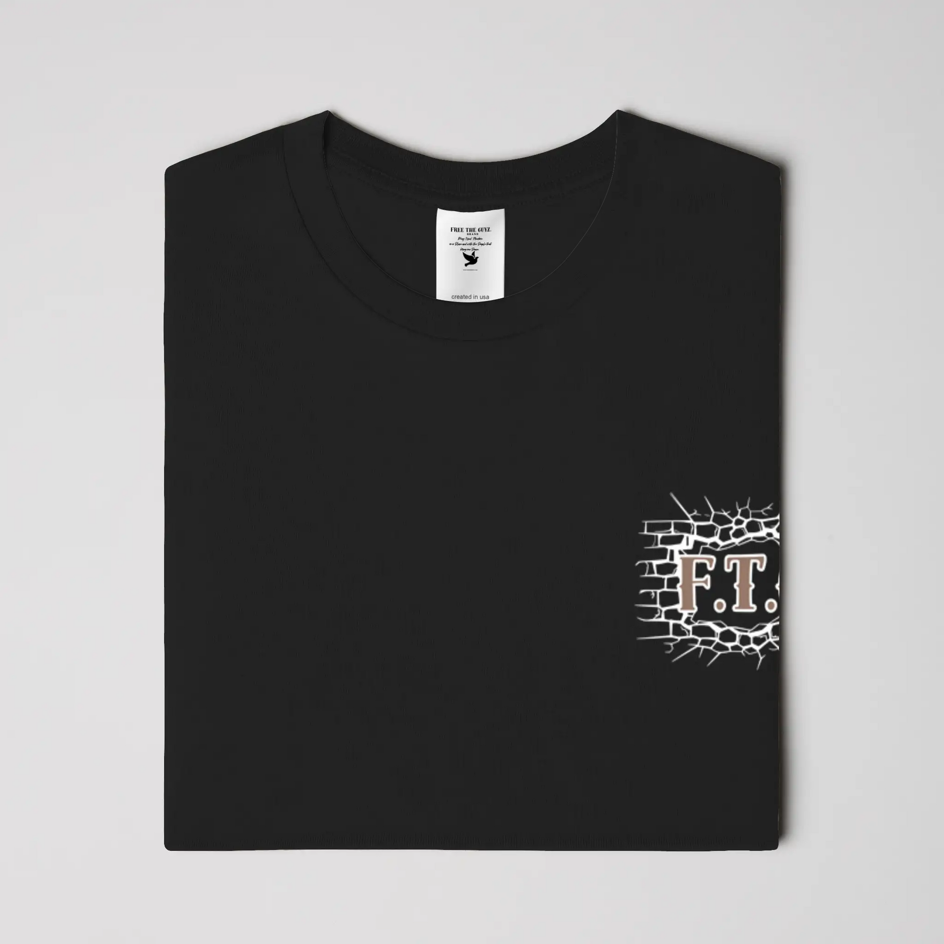 Free The Guyz Circle of Locks- Mocha/White