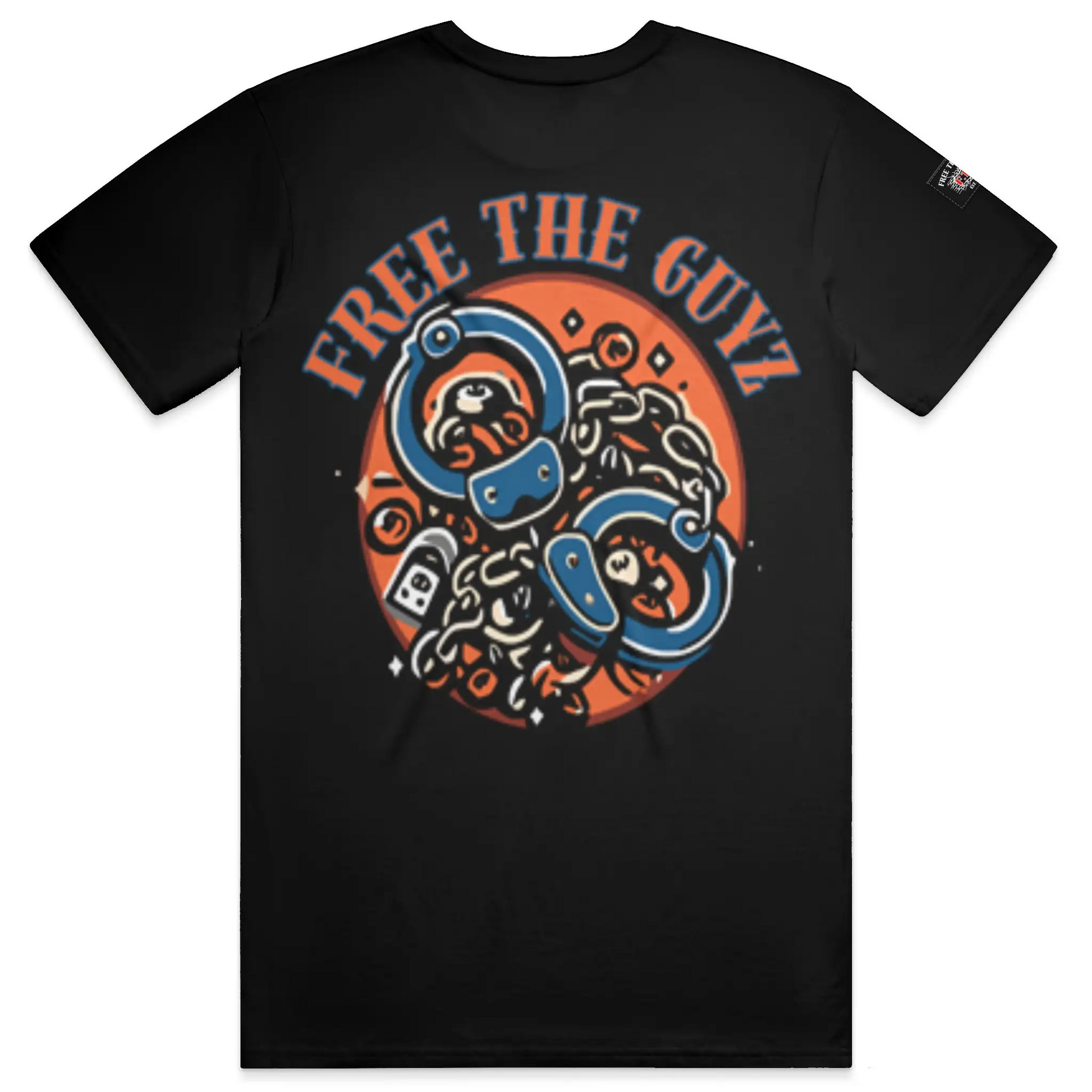 Free The Guyz Circle of Locks- Orange/Blue