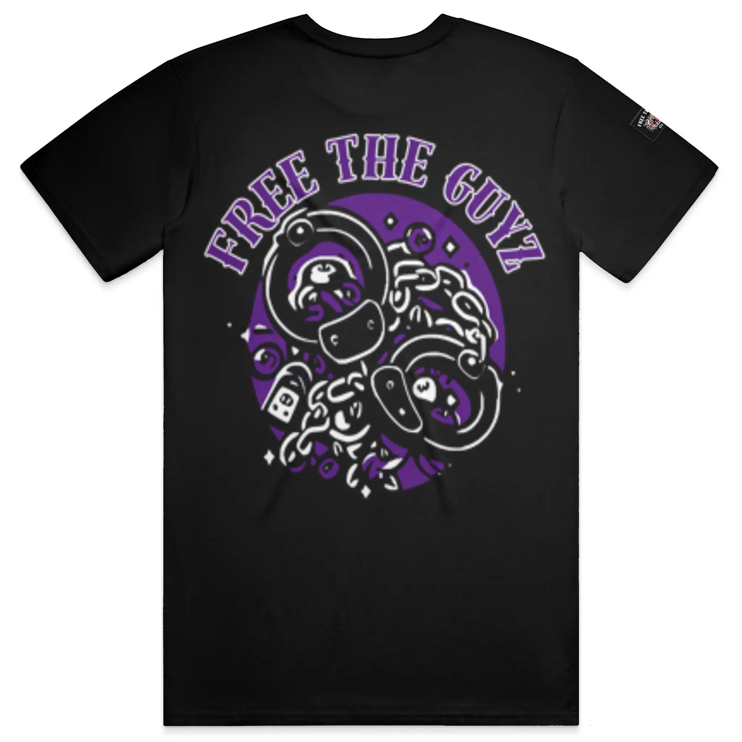 Free The Guyz Circle of Locks- Purple/White