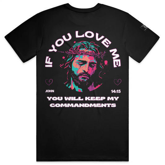 MDD Jesus purple pink teal