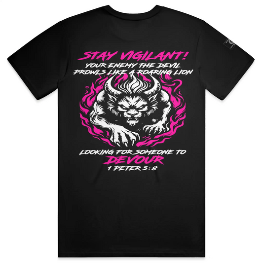 MDD Stay Vigilant hot pink