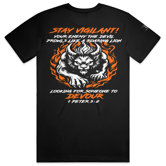 MDD Stay Vigilant dark orange