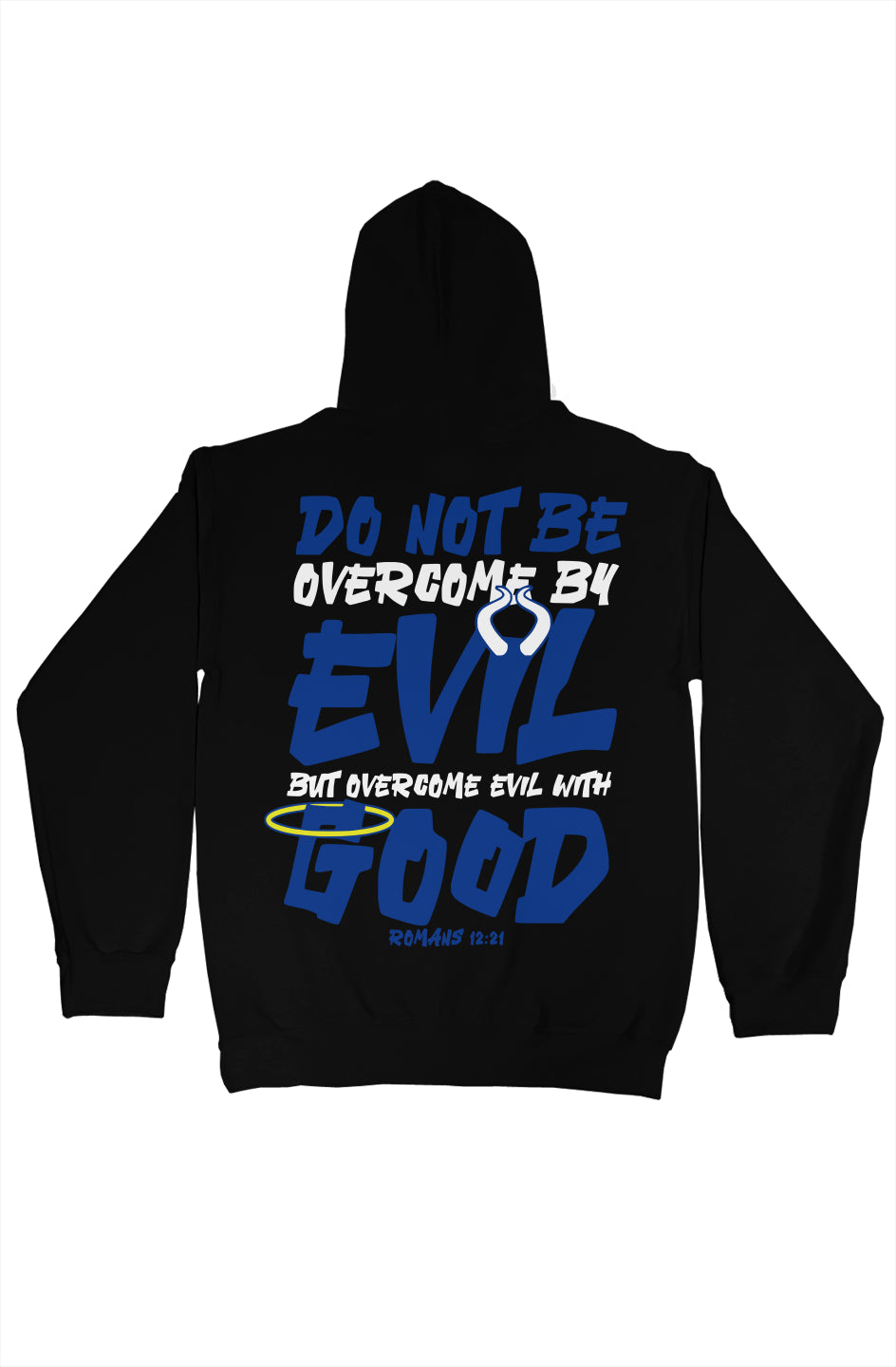 gildan pullover hoody Blue Evil