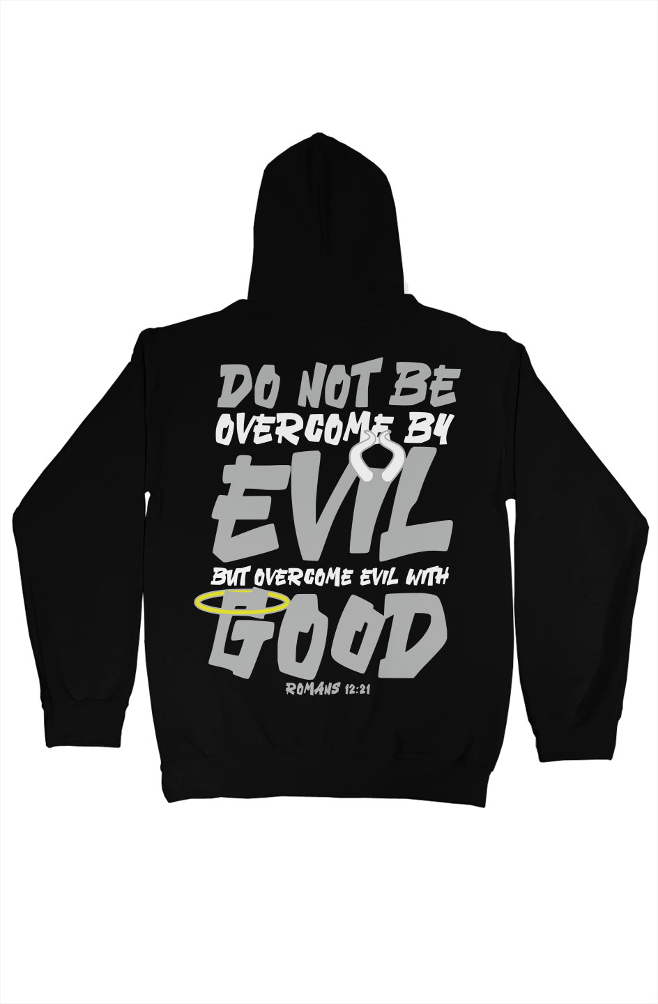 gildan pullover hoody Light Grey Evil