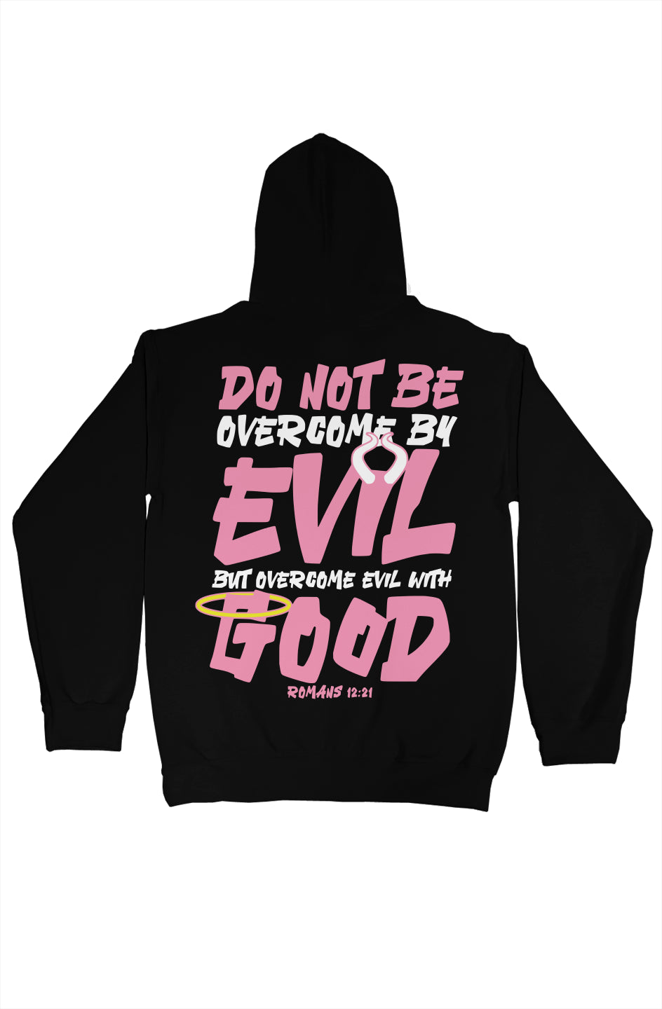 gildan pullover hoody Light Pink Evil