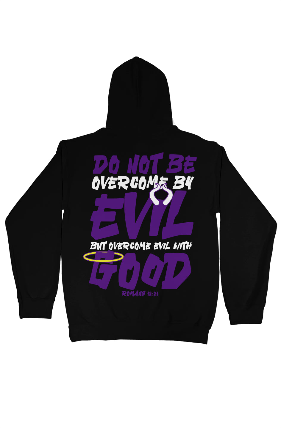 gildan pullover hoody Purple Evil