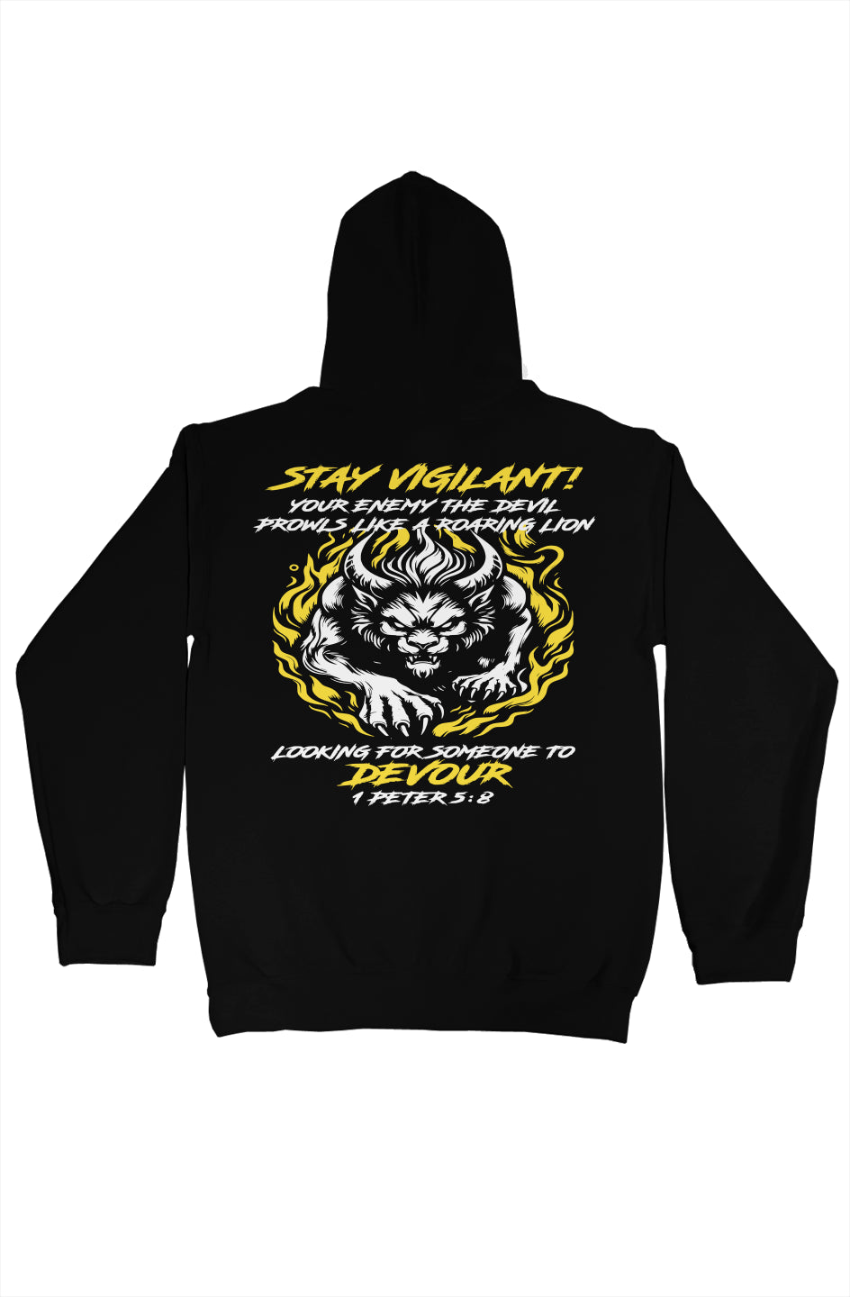 gildan pullover hoody Yellow Vigilant