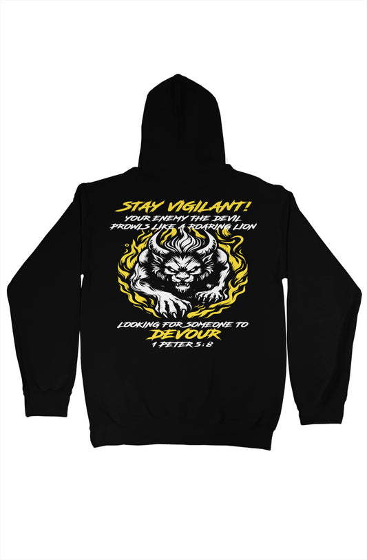 gildan pullover hoody Yellow Vigilant