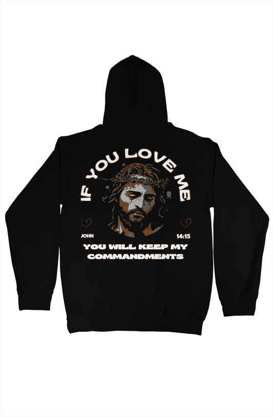 gildan pullover hoody Jesus If you love me Brown/G